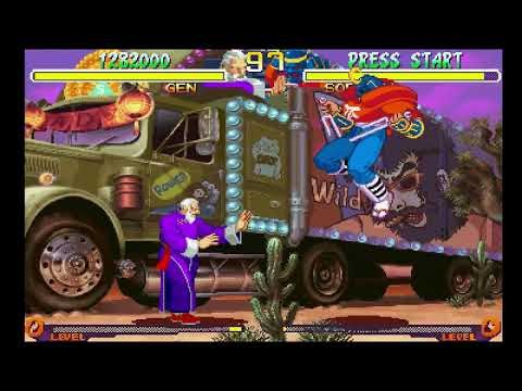 PS ストリートファイターコレクション ストリートファイターZERO2'（ARCADE MODE）クリア 元編