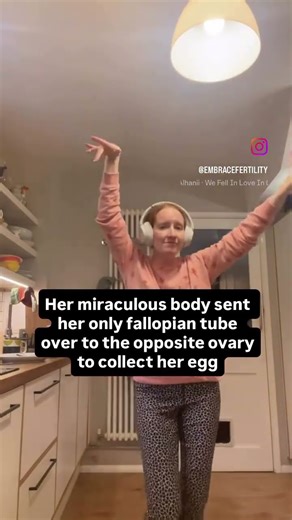 Miraculous fallopian tube collected egg from other ovary!