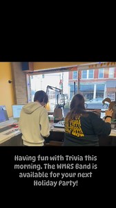 Having fun with Trivia this morning. The WMRS Band is available for your next Holiday Party! | WMRS/Sunny 107.7 FM