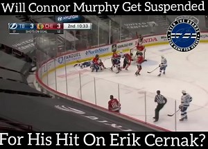 10K views · 54 reactions | The Bolts come back with 6 unanswered goals to beat the Hawks. Connor Murphy was given 5 and a game for this hit. Will DoPS give any additional discipline for the hit? #GetToThePoint | Over The Boards Hockey | Facebook