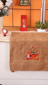 Add some Thanksgiving warmth to your home with this cozy embroidered towel.🧡 Perfect for seasonal décor or a thoughtful handmade gift! #poolinembroiderymachine #embroiderymachine #customembroidery #towelembroidery #thanksgivingcraft | Poolin Embroidery Sewing Machine