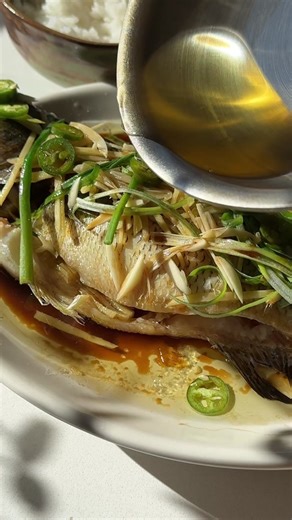 Cantonese-style Whole Steamed Fish can feel intimidating but it’s actu...