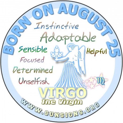 August 25 Zodiac Horoscope Birthday Personality