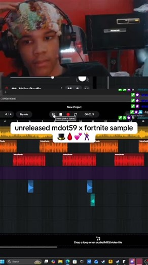 Mdot59's Unreleased Music Featuring Fortnite Sample