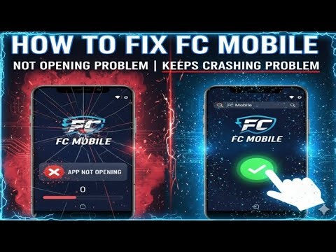 How to fix why fc mobile is not opening problem today | fc mobile keeps crashing problem