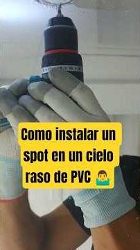 Como instalar un spot en un cielo raso de PVC? 🤷‍♂️🤔 #pvc #drywall