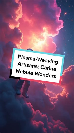 Step inside the Carina Nebula and witness the stunning plasma sculptures crafted by alien artisans. Art meets living energy in the cosmos! #alienart #plasma #carinanebula #extraterrestrial #spaceculture