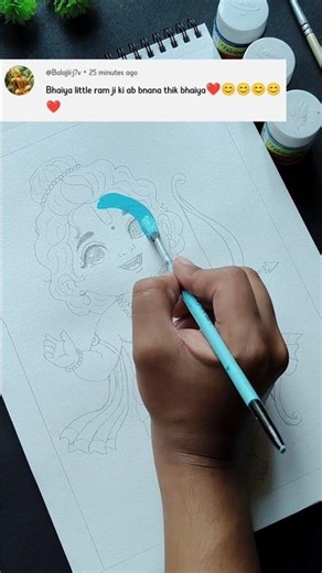 Colouring Little Ram Drawing 🎨🙏 Easy Cute Lord Ram Art for Beginners Step by Step ✏️✨ Kids Guide |