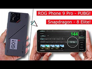 Asus ROG Phone 9 Pro Pubg Test - Graphics Test.! 185Hz + SD 8 Elite.!🤯