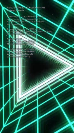 VIDEO LOOPS 3D - Bundle Pack #01 - #shorts