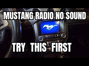 Ford Mustang Radio NO Sound #s550 #repair #makingmustangsgreatagain