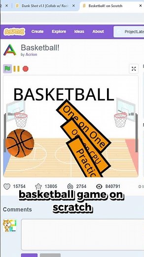 BEST BASKETBALL SCRATCH PROJECTS (December 2023) ❤️⭐ #scatch #nba #basketball