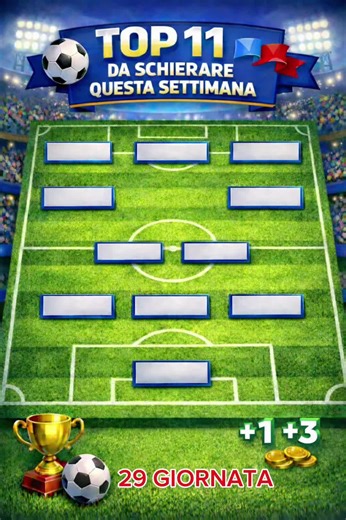 Top 11 della 29 Giornata!🔝 #fantacalcio #consiglifantacalcio #seriea #neiperte #top11