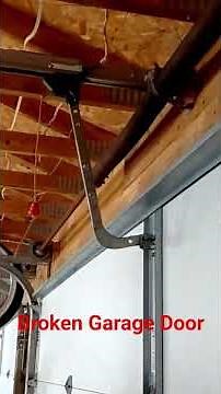 Fixing Garage Door #diy #homerepair #garage