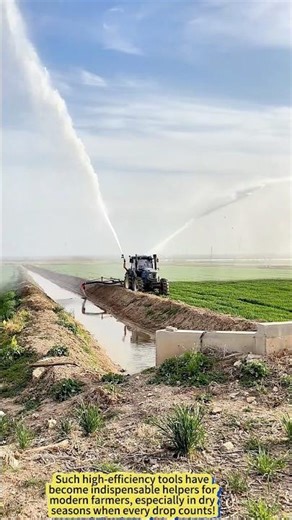 Mega Sprinkler in Action: Farming’s Powerful Water Cannon!