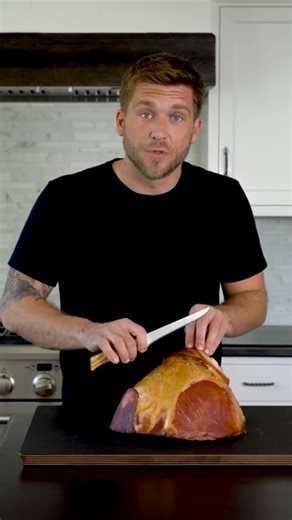 21 reactions | Use a Boning Knife to remove bones from your ham. Why? Bc a boning knife’s rigidity (in comparison to a flexible fillet knife) allows us to remove meat directly from the bone. @chefadamglick demonstrates. Btw can you believe we filmed this 2 years ago?! : Oliva Elite Boning Knife #messermeister #boningknife #easterham #bonein #ham #knifeforlife #eastersunday | Messermeister | Facebook