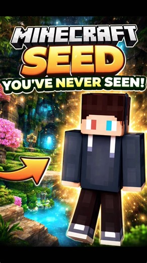 Minecraft Seed You've NEVER Seen Before 😱🔥 (100% Rare!) #minecraft #minecraftseed #gaming