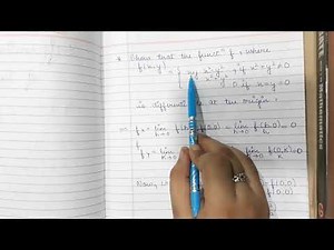 Differentiability of a function of two variable (part -1 )