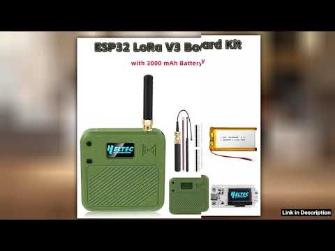 Meshtastic Heltec V3 ESP32 LoRa 32 DevBoard Kit Case with 3000mAh Battery OLED USB C WiFi Bluetooth