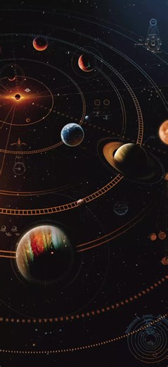 Fondo de Pantalla del Sistema Solar en Movimiento 4K
