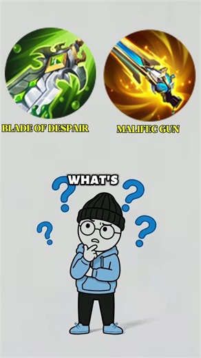 Blade of Despair vs Malefic Gun ⚔️ What's the Difference? | Mobile Legends Item Guide #shorts