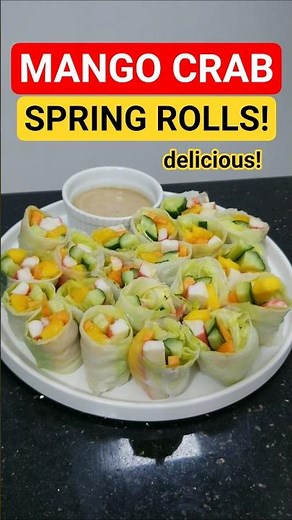 FRESH MANGO CRAB SPRING ROLLS RECIPE