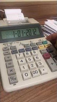 Alterar data da calculadora eletrônica