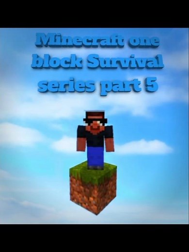 Minecraft one block Survival series part 5 #minecraft gaming shorts video # one block Survival part5