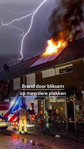 Heftige nacht: bliksem, brand en hagel — wat gebeurde er?