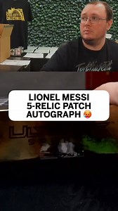 4K views · 23 reactions | This Lionel Messi patch autograph is 掠 This card was pulled during a live online trading card break at Steel City Collectibles! All cards from our breaks go to their respective owners — the customer(s) who bought into the break — after the break takes place. We do not own this card. #Soccer #TheHobby #LionelMessi #Messi #SoccerCards | Steel City Collectibles | Facebook
