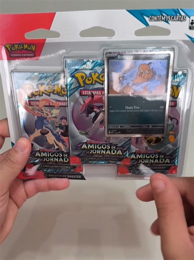 abrindo o triple pack de amigos de jornada!!! será que tive lucro???? #Pokemon #pokemoncards #pokemontcg #pokemoncard #cartaspokemon