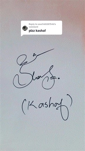 Kashaf Name Signature Style Tutorial