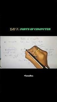 Day 7 of 30: Parts Of Computer Simple Computer basics for beginners #learnwithme#computerbasics
