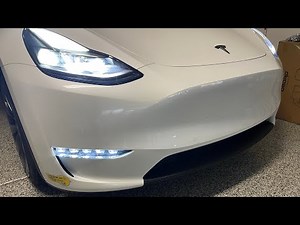 NEW Tesla Model Y Fog Lights 5 LED with Option Sequential Signal! Ft. Hansshow! DIY NO Tires Removal