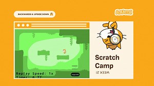 Scratch Camp is rolling along in Week 2: Backwards & Upside Down! 🙃🫨 With more than a thousand Scratch Camp projects shared, we're just getting started. Join us to flip the expected on its head: https://scratch.mit.edu/studios/50752110/ | Scratch