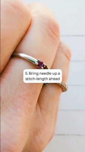 Let's learn the beginner stitch, running stitch! 🪡✨