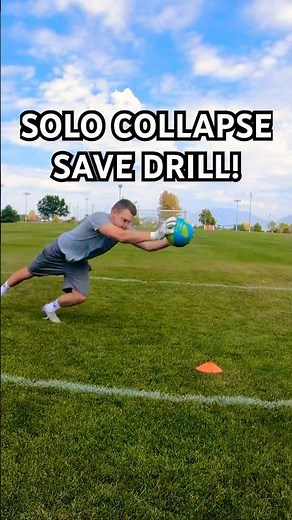 Training Alone as a Goalkeeper - Collapse Dive Drill