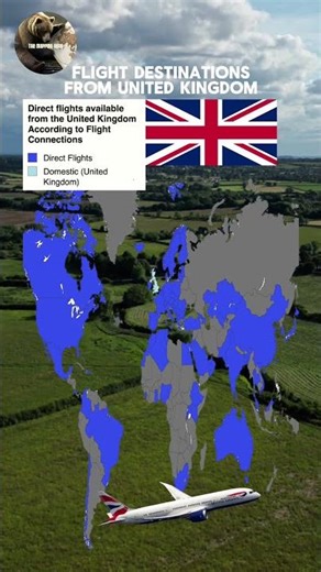 Direct #flights from #uk #europe #aviation #travel #maps #mapping #map #mapper #plane