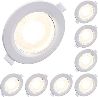 Facon 3.5 Inch RV Puck Lighting with Spring - 8 Pack Rotatable RV Recessed LED Lights 12V - Cool White 4000K Ultra Slim Interior Lights for RV Camper Boat Motorhome