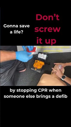 Don’t Screw Up #CPR #firstaid #aed #defib