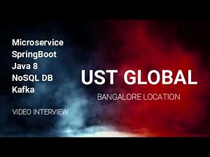 UST Global | Java microservice spring boot real time interview | Teams Interview | Bangalore