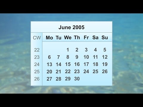 June 2005 Calendar