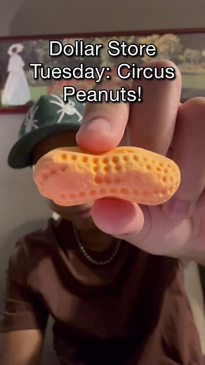 Dollar Store Tuesday: Circus Peanuts! #candy #fypシ #dollargeneral #circuspeanuts