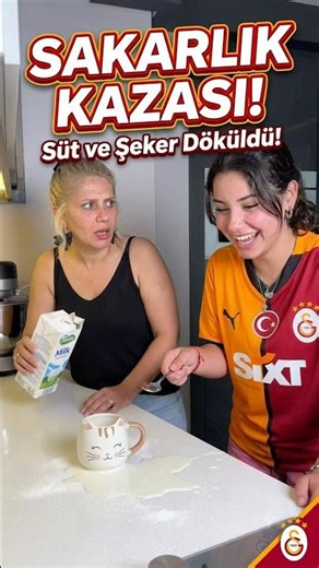 Sakar Mutfak Maceraları! Süt ve Şeker Faciası 😂💔 #nisanınkıvırcıksaçları