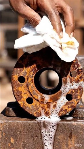 Rust Cleaning on Metal Washer