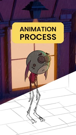 Frame by frame Animation process step by step - 2D and 3D hybrid workflow