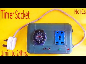 How to make a Digital timer socket / switch - Simple steps - 1 minute to 24 hours time select