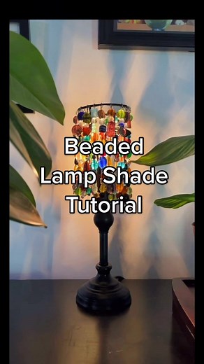 DIY Beaded Lampshade Upcycling Tutorial