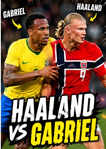 Halland vs gabriel Haaland proved he was too much for Gabriel to handle. 👀🔥 Song by lull #lull #conorburns #brazilvsnorway #halland🇳🇴 #gabriel