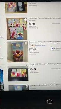 Very EXPENSIVE Elmo’s World VHS tapes that are up for sale on eBay